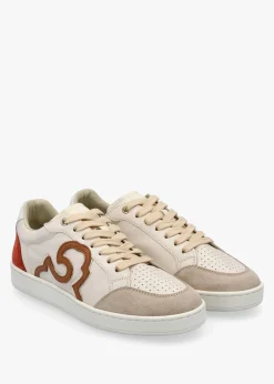 Acanto Basket Cream Leather Low Profile Trainers