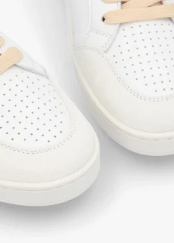 Acanto Basket White Leather Low Profile Trainers