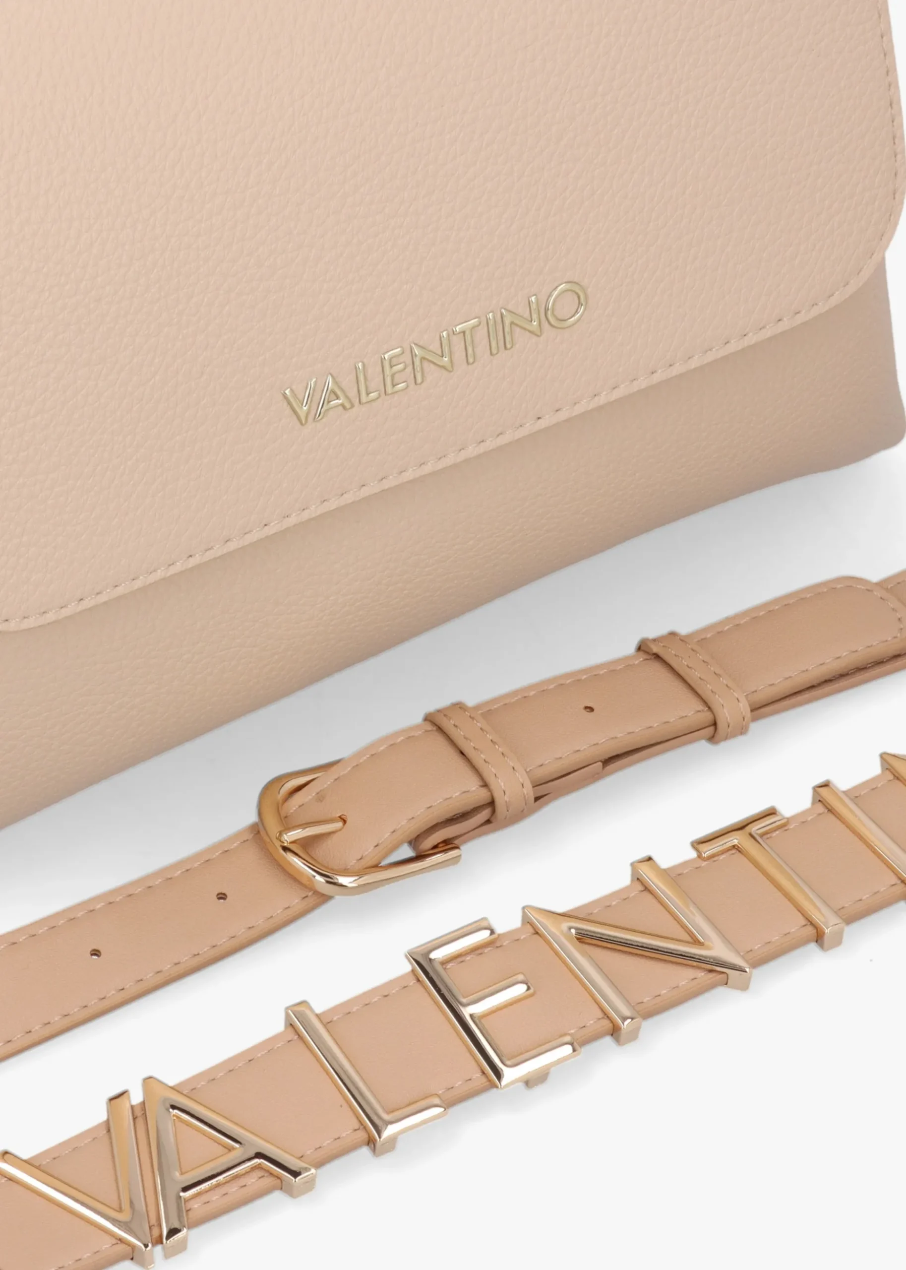 Alexia Ecru Logo Strap Satchel Bag