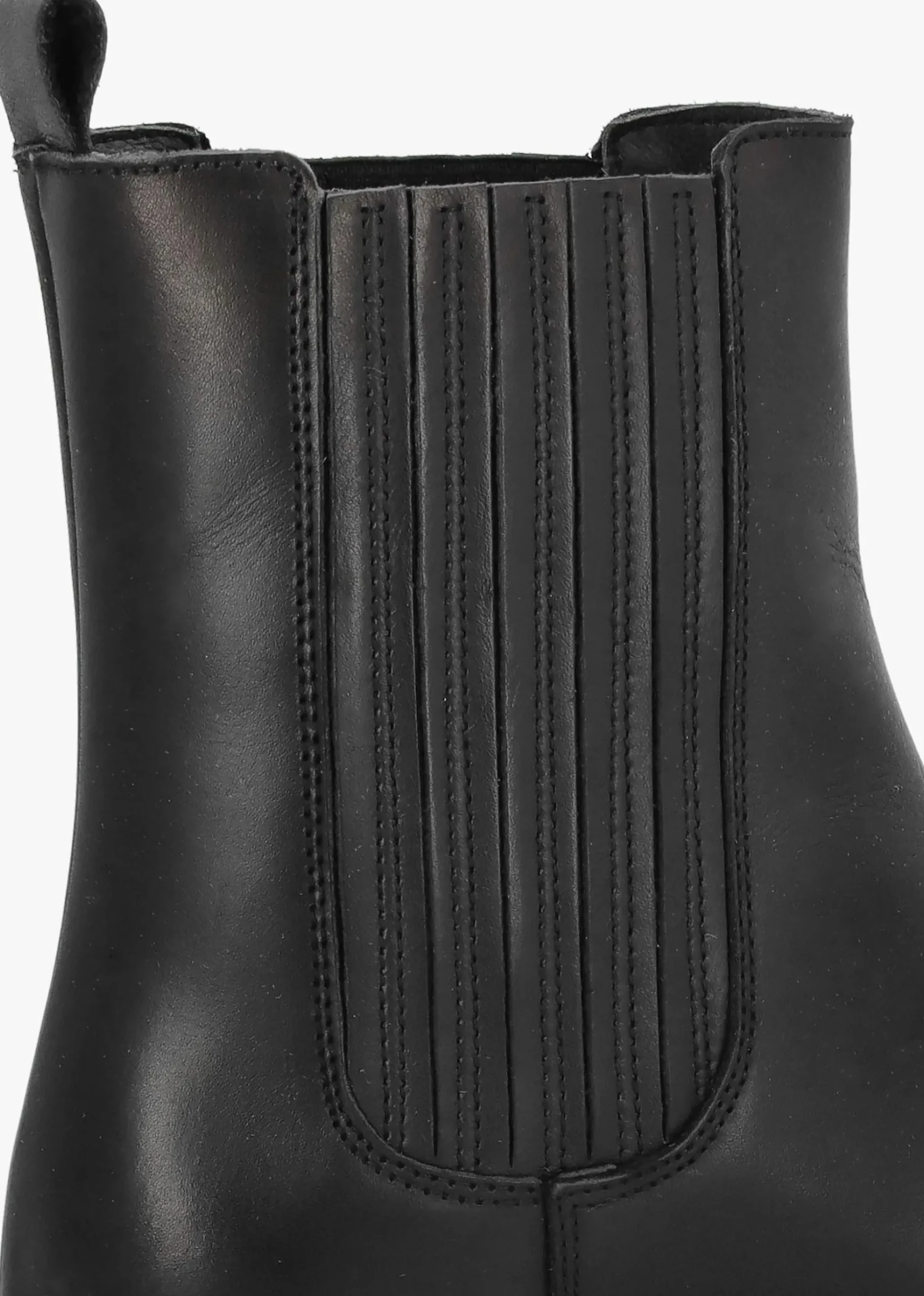 Alpie Black Leather Crepe Sole Chelsea Boots
