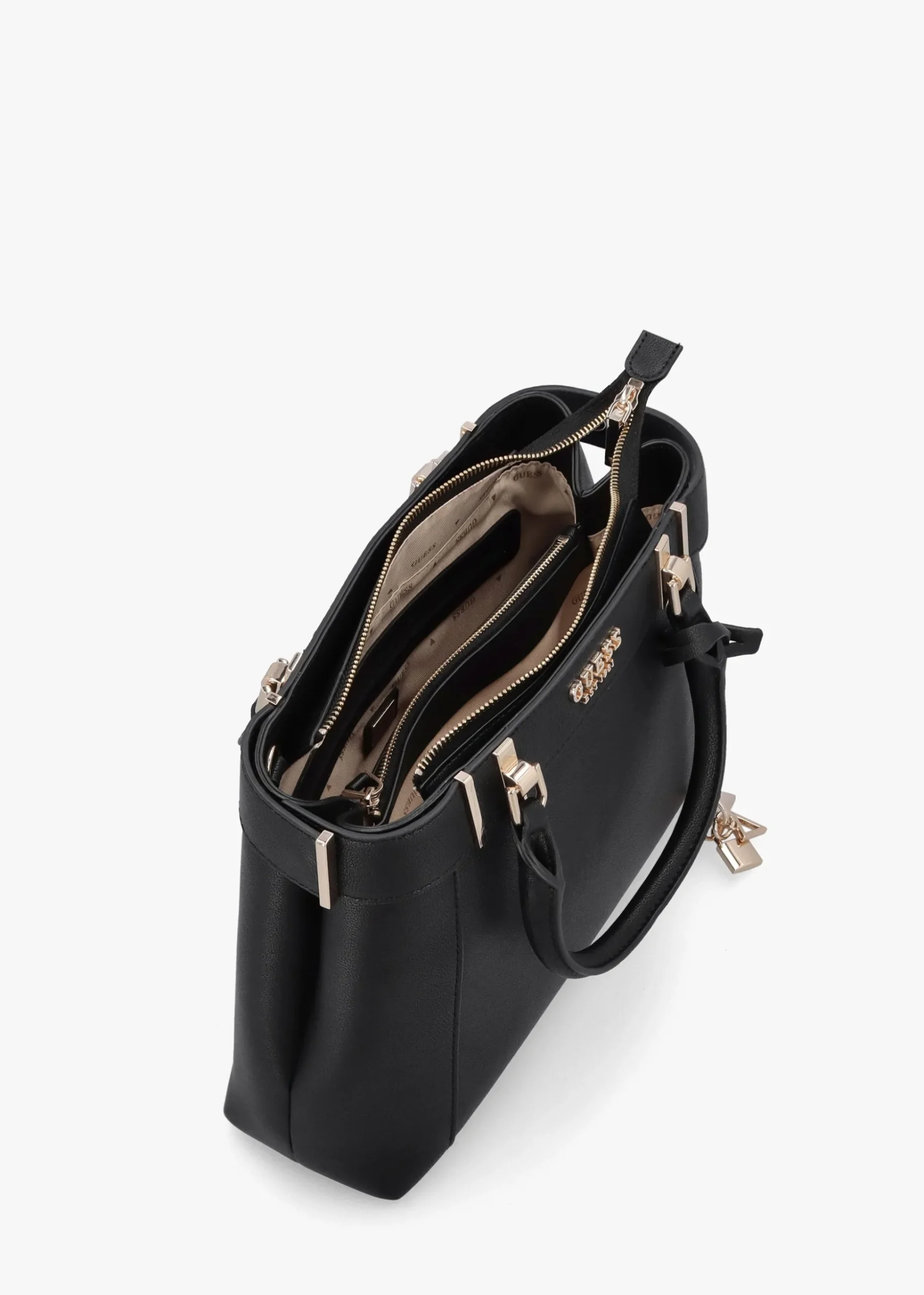 Anadela Large Black Satchel Bag
