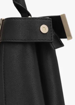 Anadela Large Black Satchel Bag