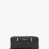 Anadela Large Black Zip Around Wallet