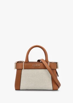 Anadela Mini Natural Cognac Satchel Bag