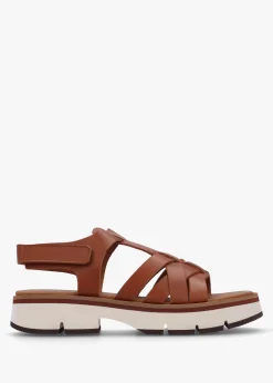 Angola Tan Leather Chunky Gladiator Sandals