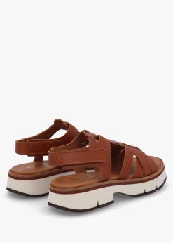 Angola Tan Leather Chunky Gladiator Sandals