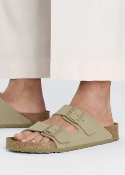 Arizona Birko-Flor Faded Khaki Two Bar Mules