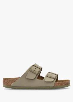 Arizona Birko-Flor Faded Khaki Two Bar Mules