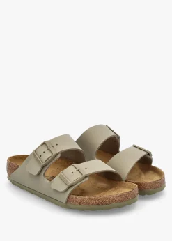 Arizona Birko-Flor Faded Khaki Two Bar Mules