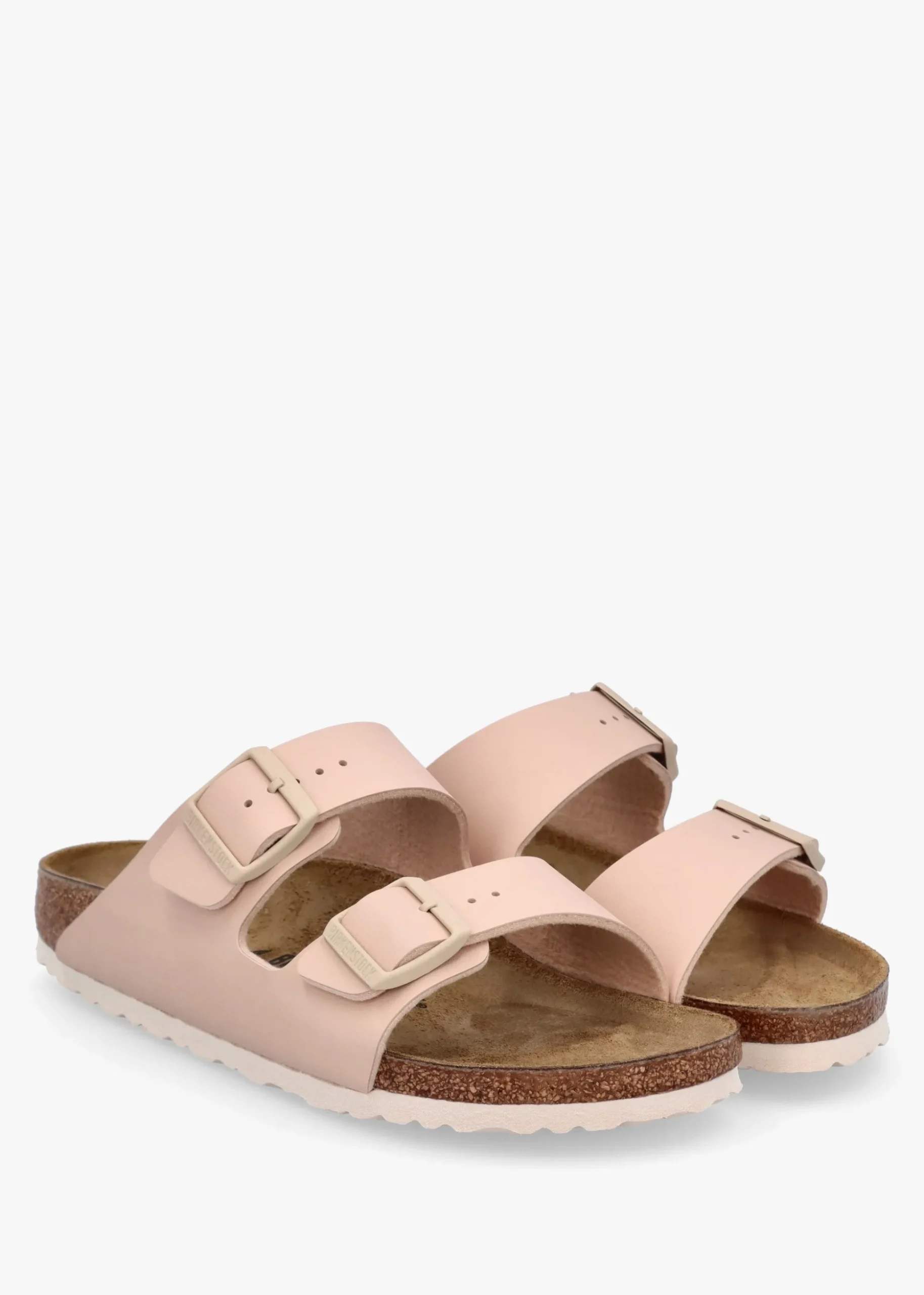 Arizona Birko-Flor New Beige Two Bar Mules
