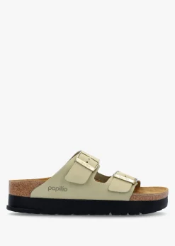 Arizona Pap Flex Platform Eucalyptus Nubuck Leather Mules