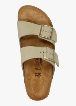 Arizona Pap Flex Platform Eucalyptus Nubuck Leather Mules