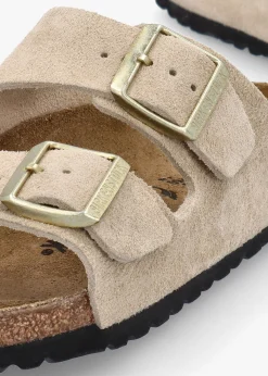 Arizona Sandcastle Suede Two Bar Mules