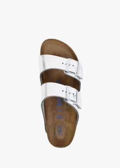 Arizona Soft Foot-Bed Silver Two Bar Mules