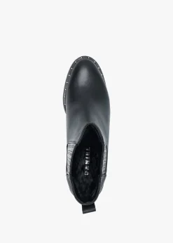 Baver Black Leather Chelsea Boots