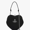 Belle Black Heart Frame Cross-Body Bag