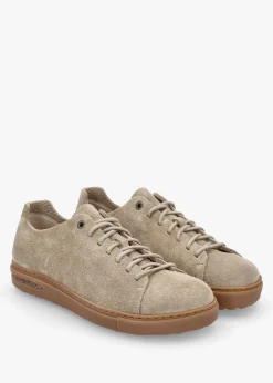 Bend Low Gray Taupe Suede Trainers