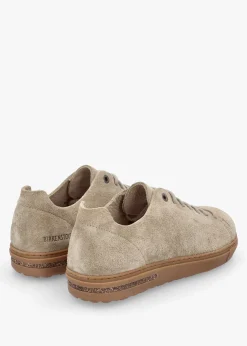 Bend Low Gray Taupe Suede Trainers