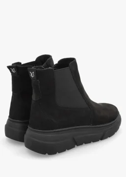 Black Nubuck Ankle Boots
