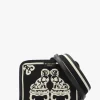 Black Staffordshire Dogs Tapestry Cross-Body Bag