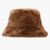 Bobland Tan Faux Fur Bucket Hat