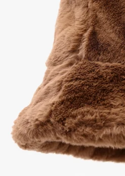 Bobland Tan Faux Fur Bucket Hat