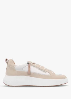 Bouville Off White Leather & Suede Chunky Trainers
