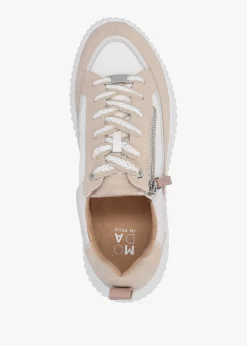 Bouville Off White Leather & Suede Chunky Trainers