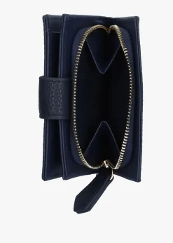 Brixton Small Foldover Blu Wallet