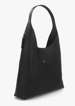 Brooklyn 39 Brass Black Leather Shoulder Bag
