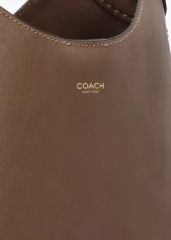 Brooklyn 28 Dark Stone Leather Shoulder Bag