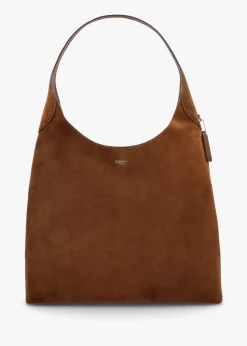 Brooklyn 39 Warm Brown Suede Shoulder Bag