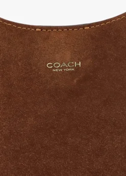 Brooklyn 28 Warm Brown Suede Shoulder Bag