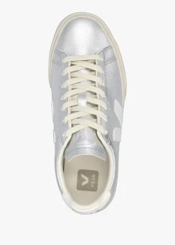 Campo Chromefree Leather Silver White Trainers