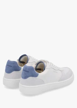 Celeste White Chambray Leather Trainers