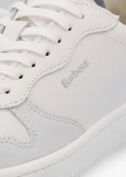 Celeste White Chambray Leather Trainers
