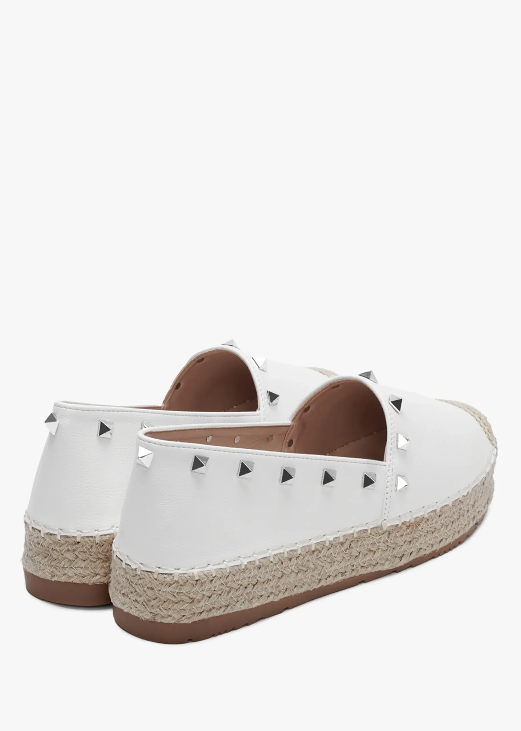 Cubby White Studded Espadrilles