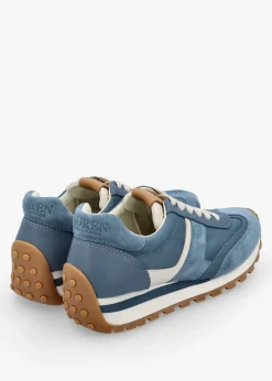 Dani Colour Block Blue Dust Suede Trainers