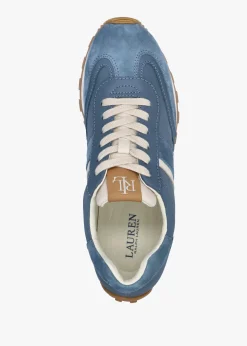 Dani Colour Block Blue Dust Suede Trainers