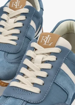 Dani Colour Block Blue Dust Suede Trainers