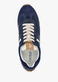 Dani Navy White Leather & Suede Trainers