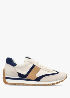 Dani White Sand Navy Multi Suede Trainers
