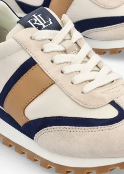 Dani White Sand Navy Multi Suede Trainers
