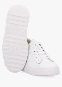 Delf II White Leather Wedge Trainers