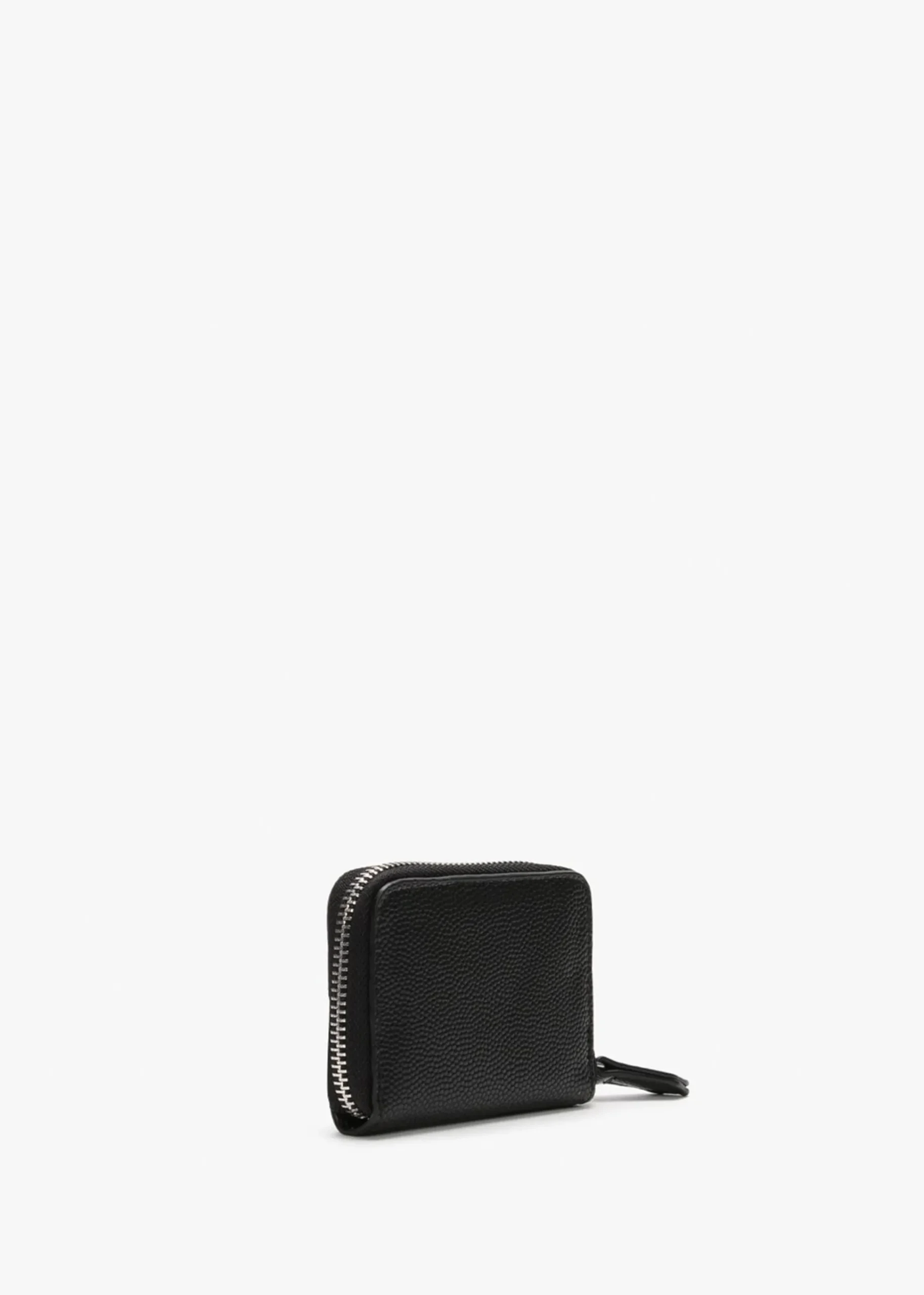 Divina Black Pebbled Coin Purse