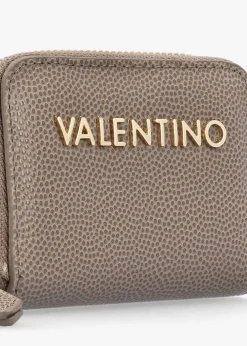 Divina Taupe Pebbled Coin Purse