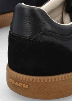 Ellis Black Leather & Suede Trainers