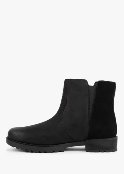 Emelie II Zip Black Sea Salt Leather Waterproof Ankle Boots