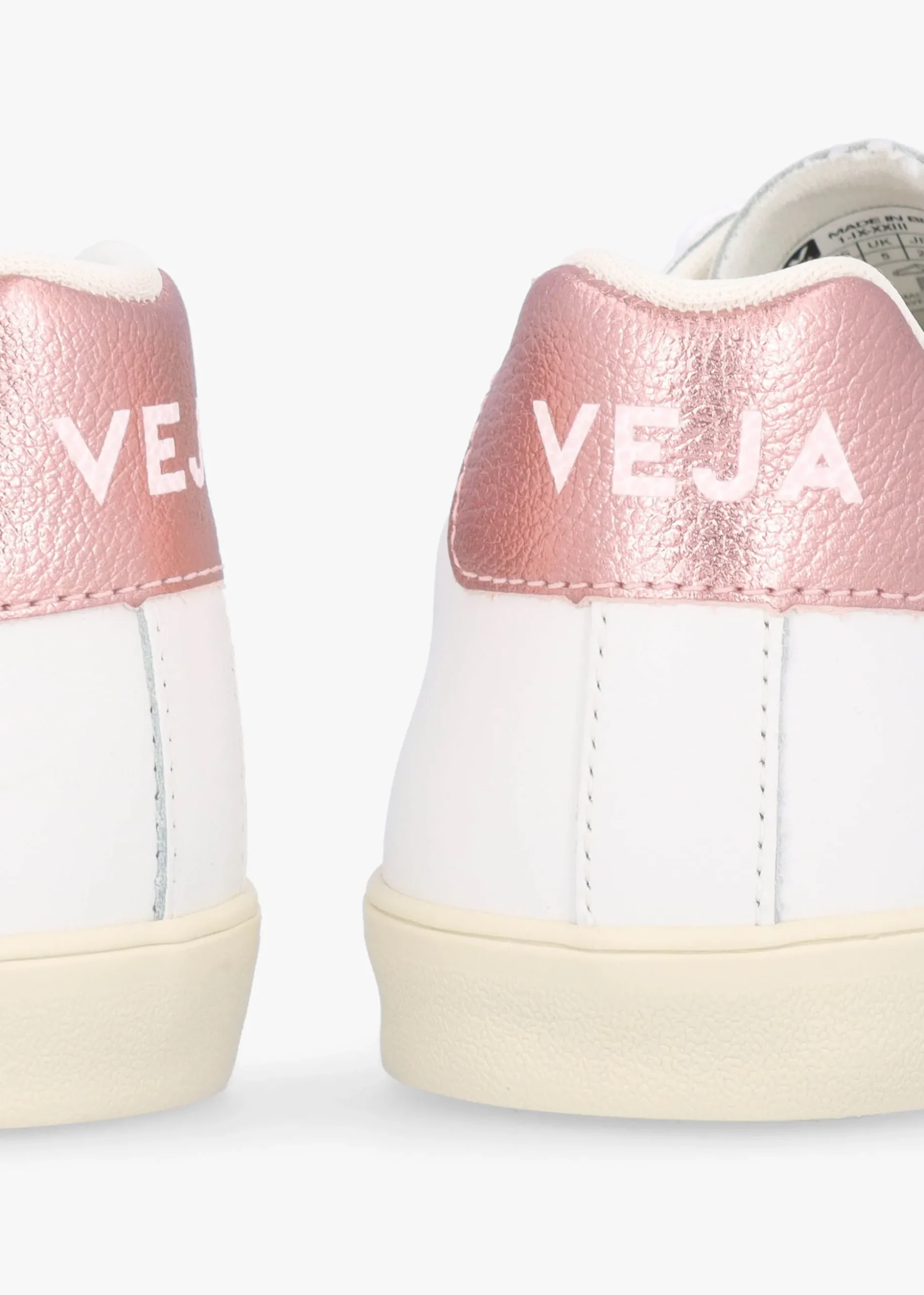 Esplar Logo Leather Extra White Nacre Trainers