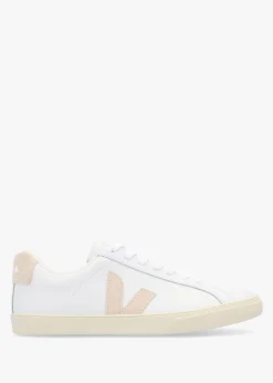 Esplar Logo Leather Extra White Sable Trainers